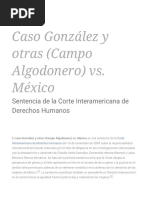 Caso González y Otras (Campo Algodonero) Vs