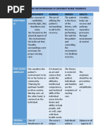 PROJECT 1 - The 4 Metaparadigms in Comparison With The Different Theoriest