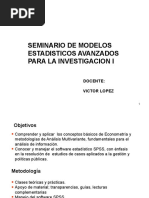 Seminario de Modelos Estadisticos Avanzados para La Investigacion I