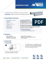 Ficha Técnica Desague Matusita Tigre