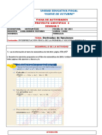 Ficha de Actividades 23 de Agosto