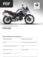 Manual de Instrucciones F 850GS