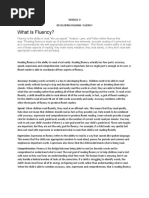 What Is Fluency?