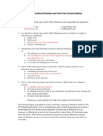 Chapter 8 - Accounting Information and Short-Term Decision-Making