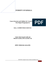 BSC Computer Sscience 2021 Syllabus Kerala University