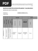 Matriz de Riesgos. HERNANDEZ REYES