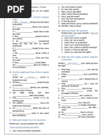 Simple Past Exercises 7º Ano