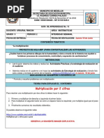 Guia 13 - Multiplicación Por 2 Cifras