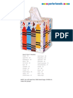 Crayon Tissue Box: Bead Color/# Needed