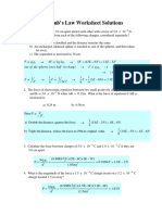 D4and5 Coulombs Law Worksheet SOLUTIONS