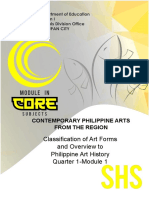 Classification of Art Forms and Overview To Philippine Art History Quarter 1-Module 1