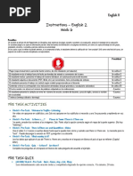 Week 6 - Indicaciones en Español - Inglés II