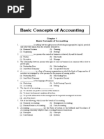 Basic Concepts of Accounting