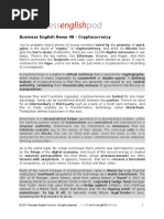 Business English News 48 - Cryptocurrency