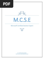 M.C.S.E: Microsoft Certified Solution Expert