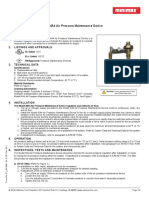 Technical Data Sheet: Model MA4 Air Pressure Maintenance Device