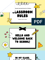 Colorful Pastel Animated Handwritten and Illustrated Classroom Rules Education Presentation