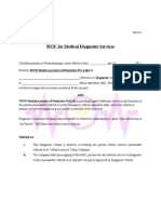 Diagnostic Centers MOU Form