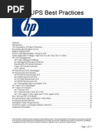 HP UPS Best Practices: Page 1 of 27