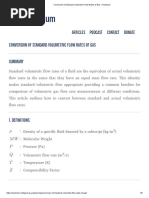 Conversion of Standard Volumetric Flow Rates of Gas - Neutrium