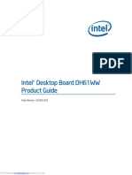 Intel® Desktop Board DH61WW Product Guide: Order Number: G23562-003