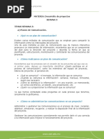 Planes de Comunicacion - Preguntas Frecuentes - Semana 3