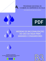 B3 - Medidas de Racionalização Do Uso Da Água para Grandes Consumidores