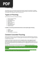 Types of Flooring