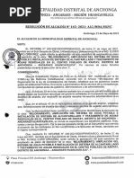 Resolucion de Alcaldia #143 Ampliacion de Plazo #01