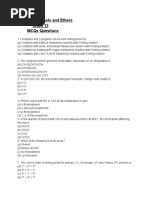 Alcohols, Phenols and Ethers Class 12 Mcqs Questions