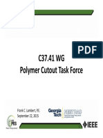 C37.41 WG Polymer Cutout Task Force: Frank C. Lambert, P.E. September 22, 2015