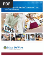 Complying With Ohio Consumer Law - A Guide For Businesses