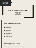 Eras of English Literature