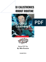 Deku Calisthenics Workout PDF