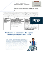 Analizamos El Crecimiento Del Espacio Urbano Y Su Impacto en La Salud Situacion Significativa