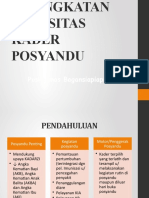 Peningkatan Kapasitas Kader Posyandu