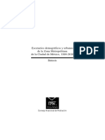 Escenarios Demograficos y Urbanos de La Zona Metropolitana de La Ciudad de Mexico