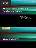 Microsoft Visual Studio: Web Development Futures: Jeff King