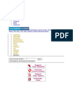 Whats HOT! Placement Papers Downloads Exams Interview Zone Results Resume Corner Technical Quiz Contact Us