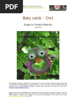 Baby Rattle Owl