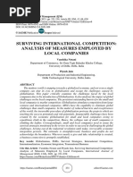 Surviving International Competition: Analysis of Measures Employed by Local Companies