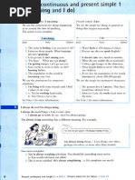 GRAMMAR - Present Simple-Present Continuous