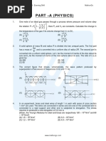 Part - A (Physics) : Jee Main 2019 - 10 April - Evening Shift Mathongo