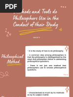 Methods and Tools Do Philosophers Use in The Conduct of Their Study