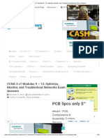 CCNA 3 v7 Modules 9 - 12 - Optimize, Monitor, and Troubleshoot Networks Exam Answers