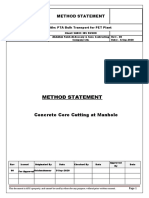 Method of Statement Concrete Coring