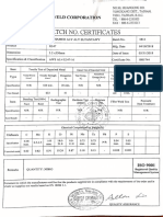 Cood Goodweld Corporation: Batch No. Certificates