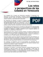 Los Retos y Perspectivas de Las Ciuidades en Venezuela