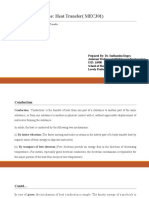 Course: Heat Transfer (MEC301)