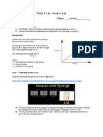 Week 3 Lab - Hooke's Lab Name: - Rowen - : Objectives